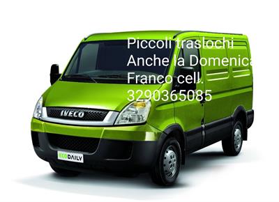 Piccoli traslochi anche la Domenica e per urgenze