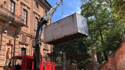 Trasporto Travi Ferro con Camion gru a Milano Area C