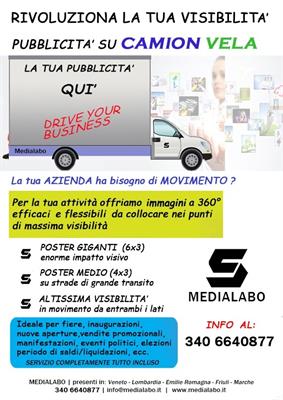 Pubblicità su Camion Vela