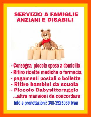 Servizio ad anziani, famiglie e disabili