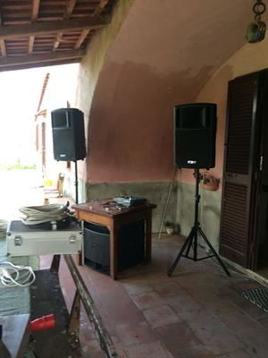Noleggio casse amplificate piu sub per viglione aperitivi
