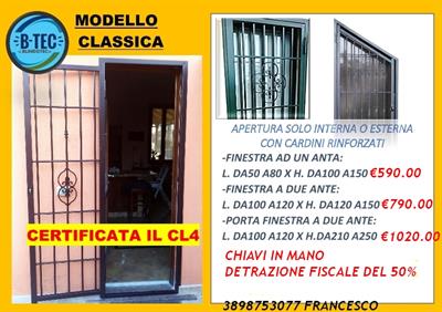 INFERRIATE DI SICUREZZA CERTIFICATE IN CLASSE 4 - Foto 2