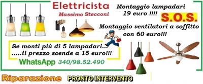 Elettricista lampadario e plafoniere