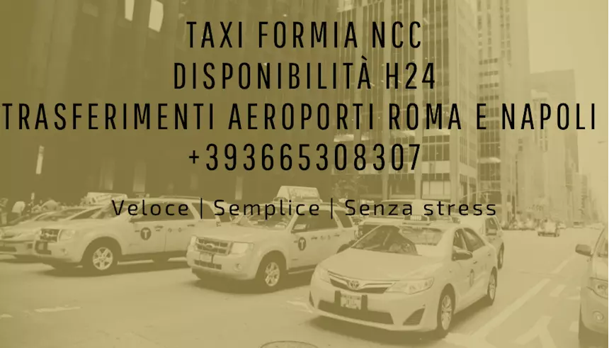 Foto 6Taxi Formia NCC - Servizio Taxi e Noleggio con Conducente
