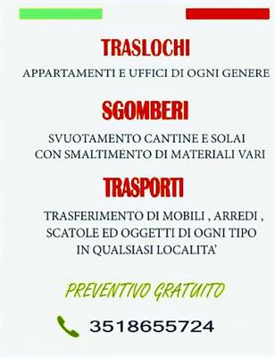 SGOMBERI E TRASLOCHI