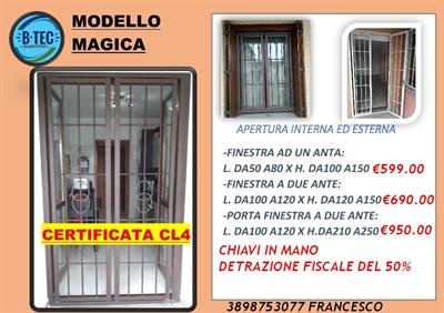 INFERRIATE DI SICUREZZA CERTIFICATE IN CLASSE 4