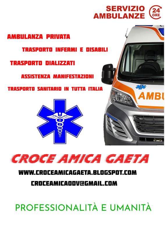 Ambulanza Privata Gaeta CROCE AMICA