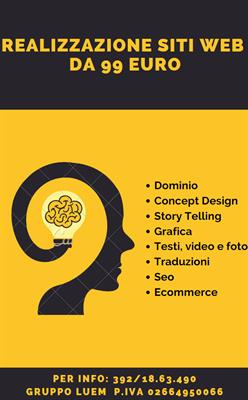 Realizzazione siti web a partire da 99€