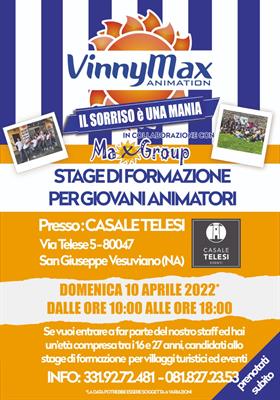 Formazione per animatori e lavoro con noi